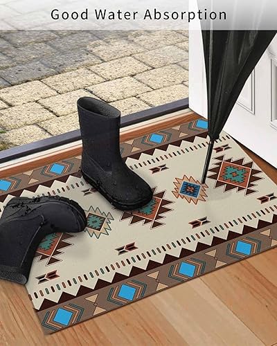 Miniatura 4 de Tapete para puerta delantera, antideslizante, absorbente, para puerta de entrada, para interiores y exteriores, alfombras pequeñas para interiores y