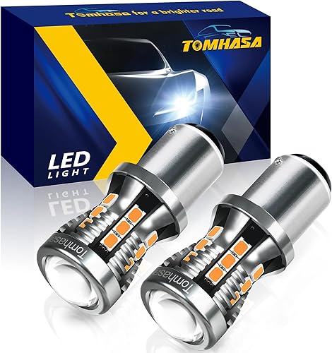 Miniatura 17 de Bombillas LED 3157 rojas para luces de freno, 24 conjuntos de chipsets SMD 300% más brillantes 3056 3156 3057 4157. Bombillas LED de repuesto