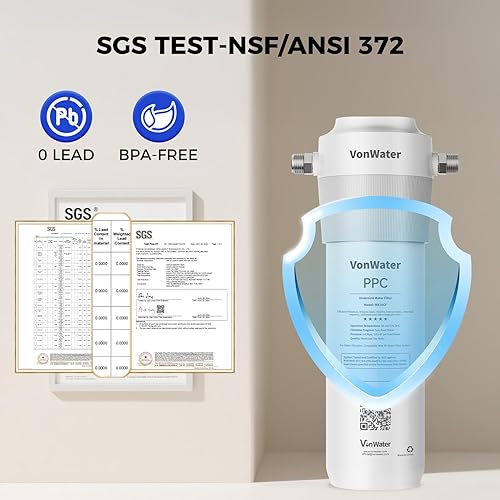 Miniatura 2 de WK18 - Sistema de filtro de agua para debajo del fregadero, filtro de agua de 18000 galones para debajo del mostrador, sistema de filtración de