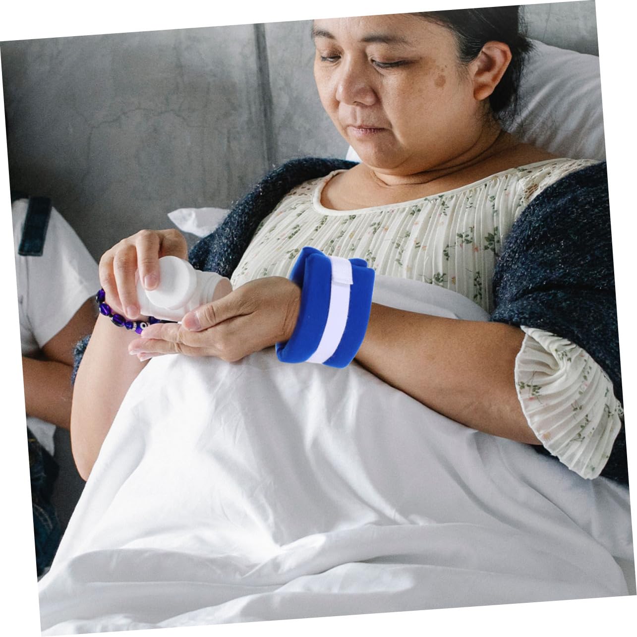 Ipetboom Wrist Foot Straps 4pcs Medical Straps Elderly Safety Belt Fall Prevention Medical Belt