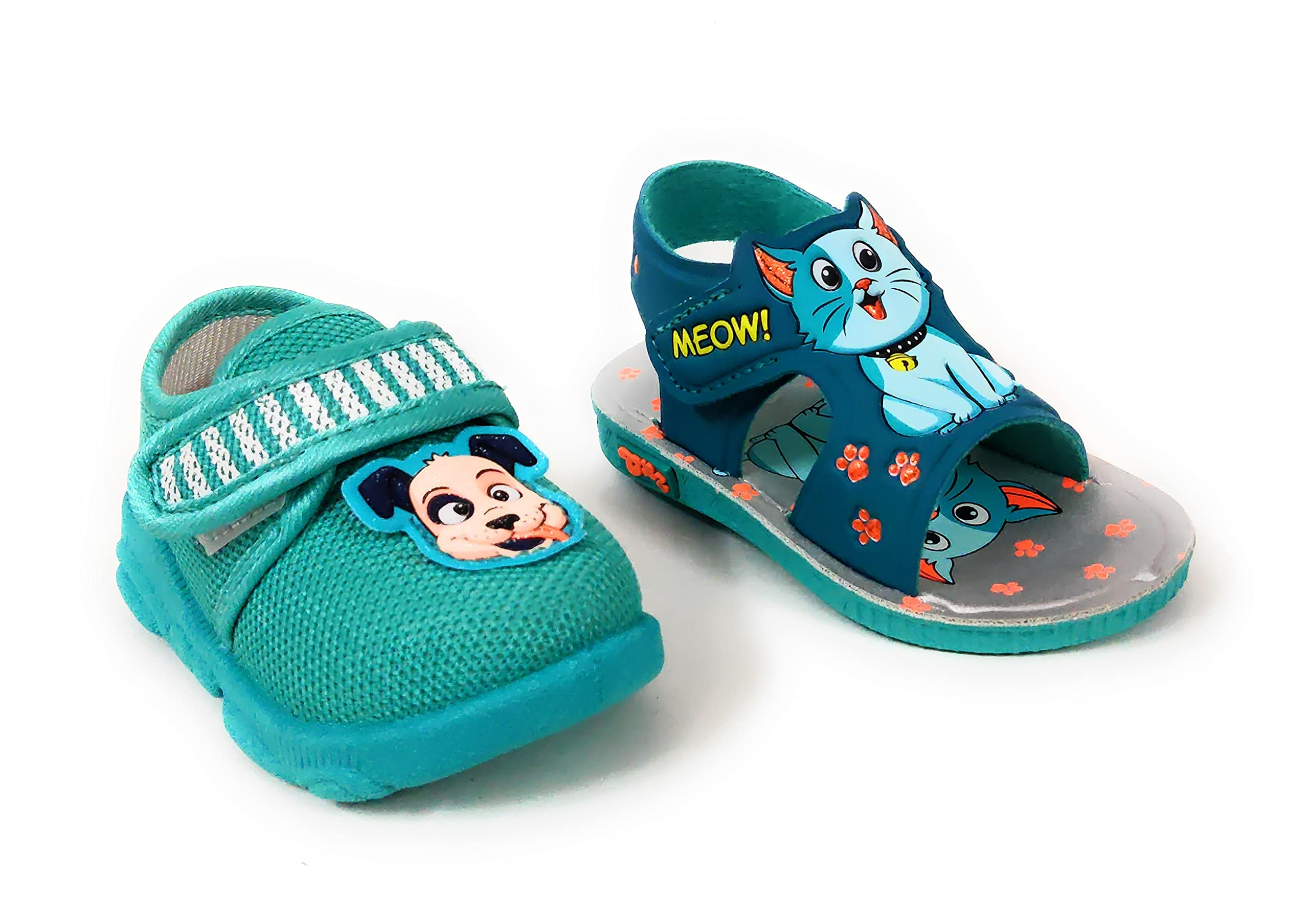 Coolz Kids Chu-Chu Sound Musical Shoes and Sandals Combo for Baby Boys and Girls 9-21 Months (Pack of 2 Pairs) (Sea Green, 12_months) (B092JHHYS9) Amazon Price History, Amazon Price Tracker