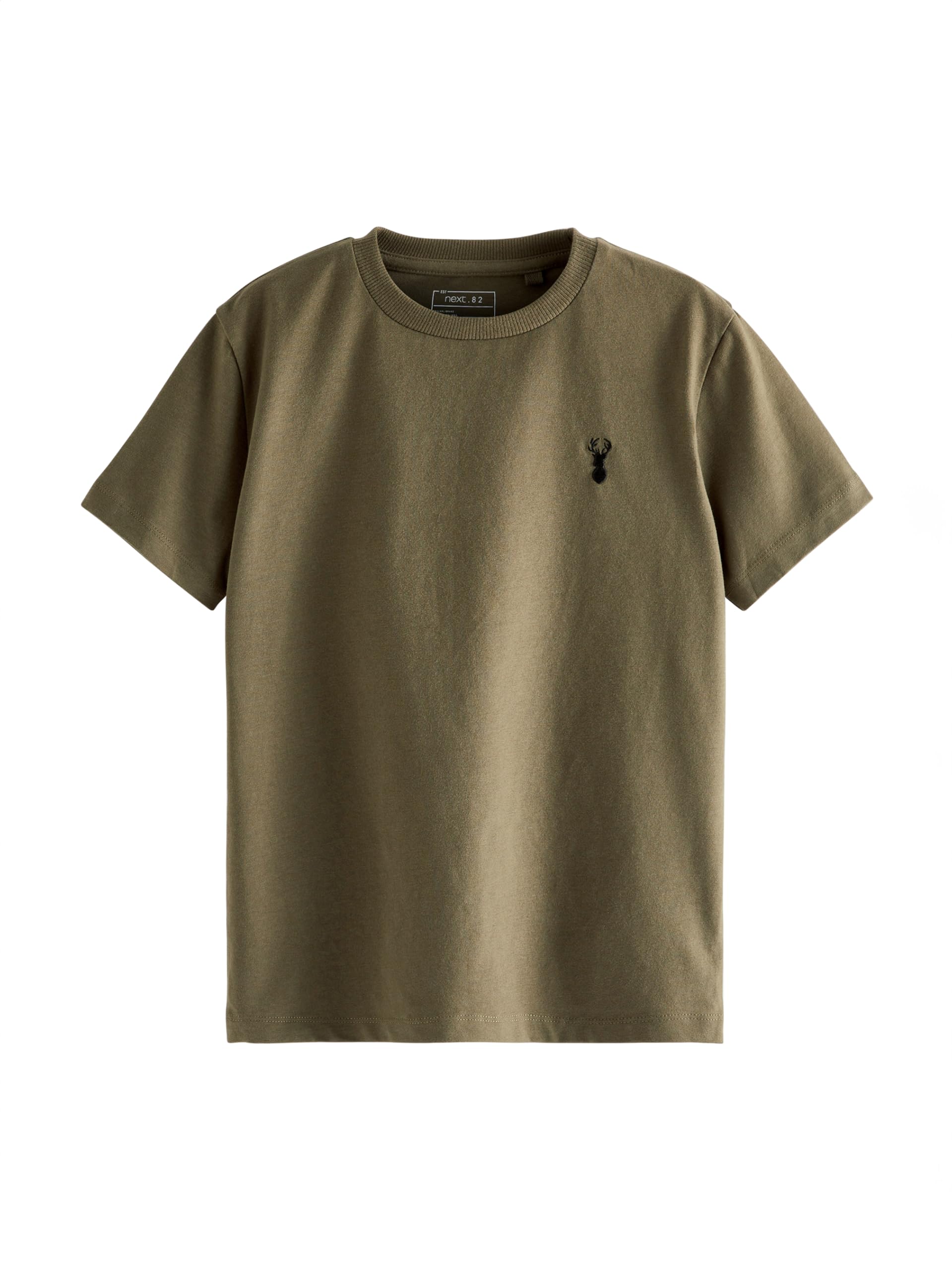 NEXT Garçon T-Shirt à Manches Courtes et cerf brodé, Lot de 4