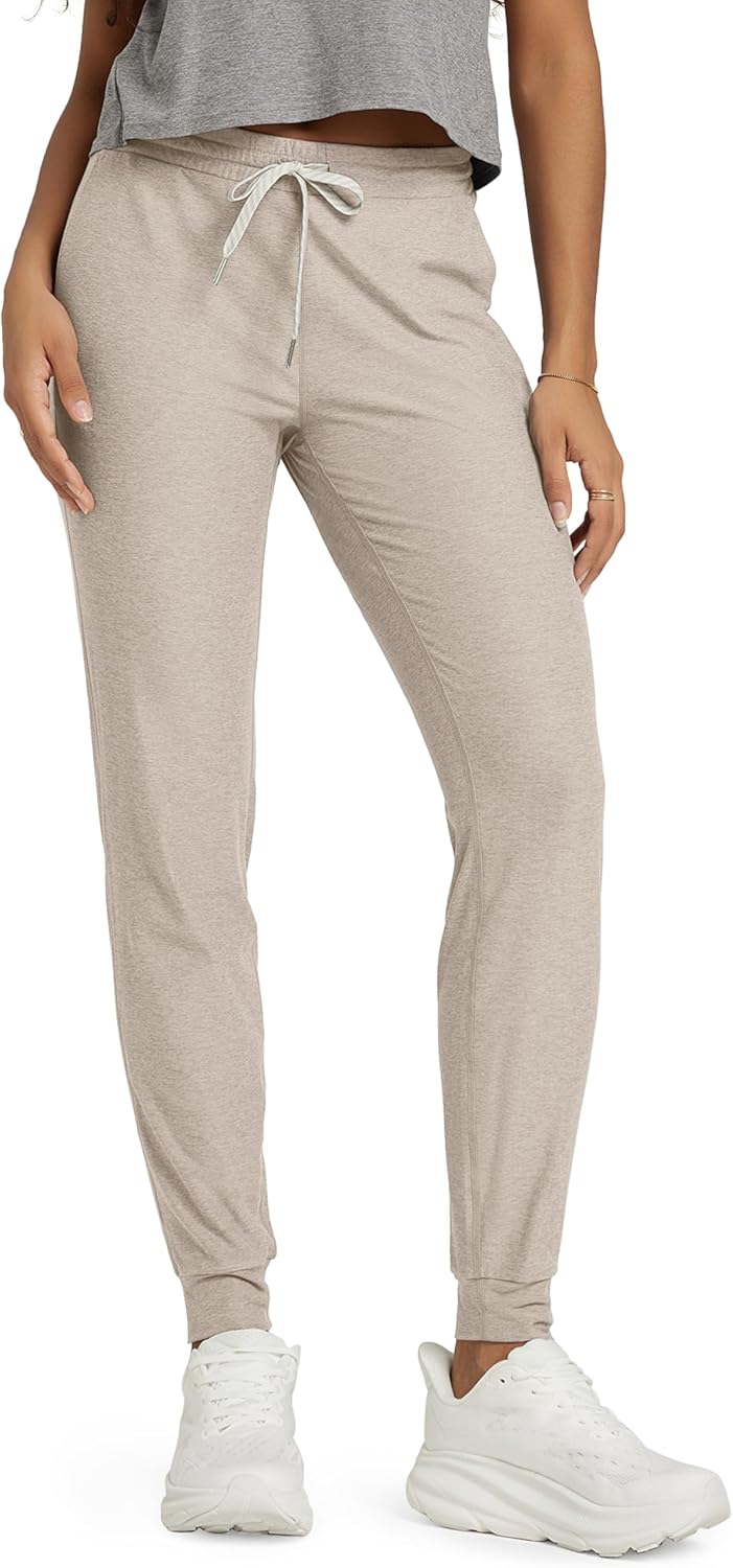 ODODOS Women's Performance Joggers - Ultra Soft odSTRATUM Tech Sweatpants Adjustable Mid Rise Pants with Pockets