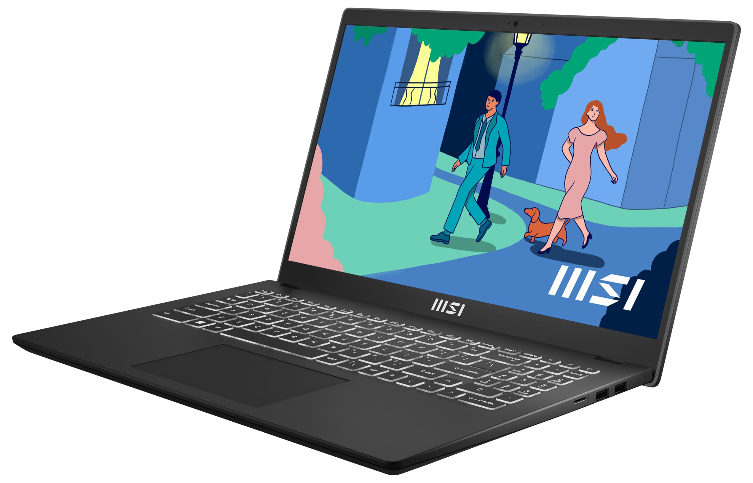 MSI Modern 15 Lifestyle & Business Notebook da 15,6 pollici, display Full HD, processore AMD Ryzen 5 7430U, 16 GB DDR4 RAM, 512 GB SSD, AMD Radeon Graphics, Windows 11 Home, nero, B7M-463