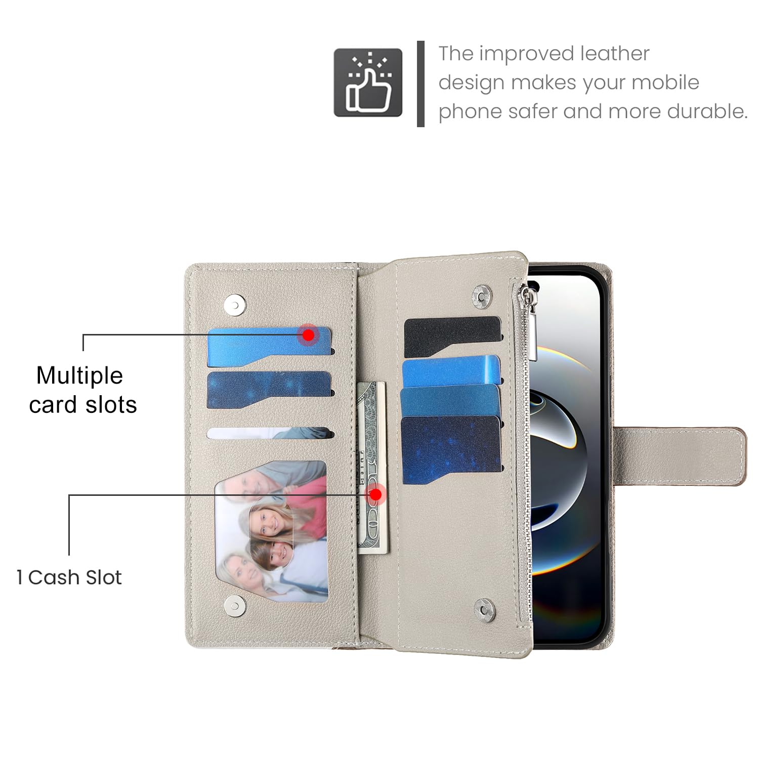 laddutoi 適用 google pixel 10 pro xl ケース 軽量 薄い PU レザー マグネット カード収納 耐衝撃 スタンド 手作り 持ちやすい 滑り止め すり傷防止マグネット 横置きスタンド機能 財布型 落ち着いた pixel ケース laddutoi ☆彡送料無料でお届け☆彡google xl_無地ケース グリーン