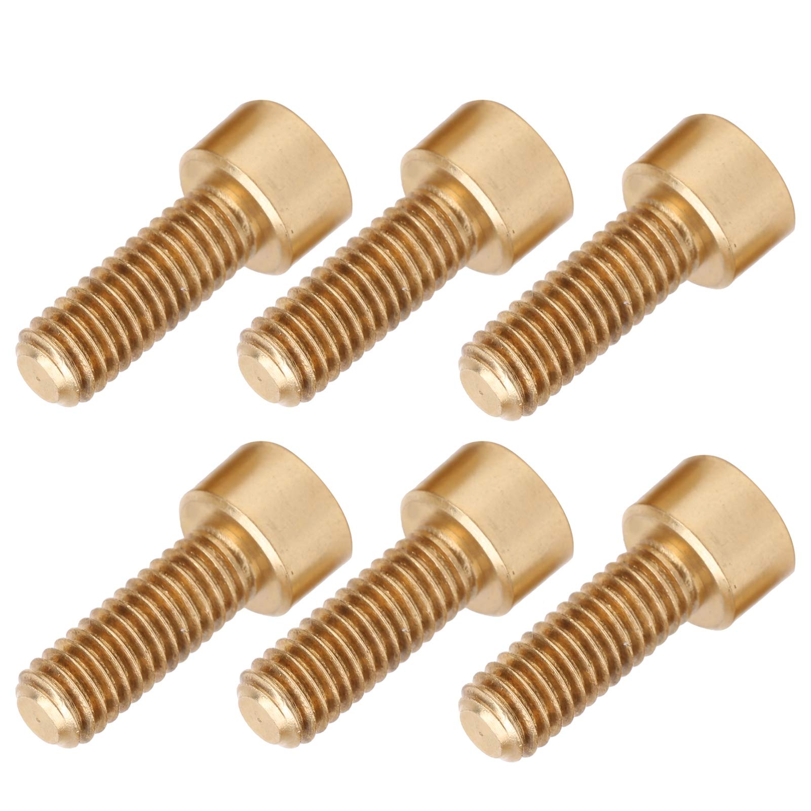50 uds. de tornillos con cabeza hexagonal, herrajes de sujeción de cobre M6, tornillos industriales de cobre puro con superficie lisa y alta resistencia al desgaste para el (M6*16mm)