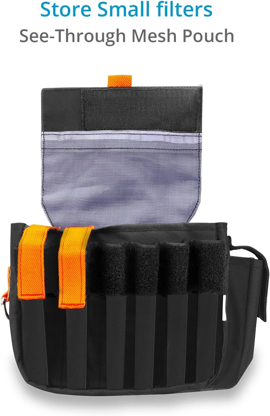 PROAIM Cube AC Pouch (Small) For Camera Assistants, Grips & Techs. Comes with a 2.5 Wide Belt Loop, External Pockets & D-Ring. For Utility Tools & Video Accessories (P-CBAC-01)