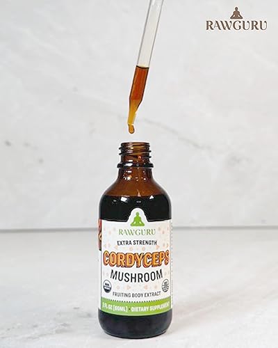 Miniatura 8 de RawGuru Cordyceps Suplemento de hongos  Extracto vegano de Cordyceps con oligominerales  Nano procesado refuerzo de inmunidad y suplemento cognitivo