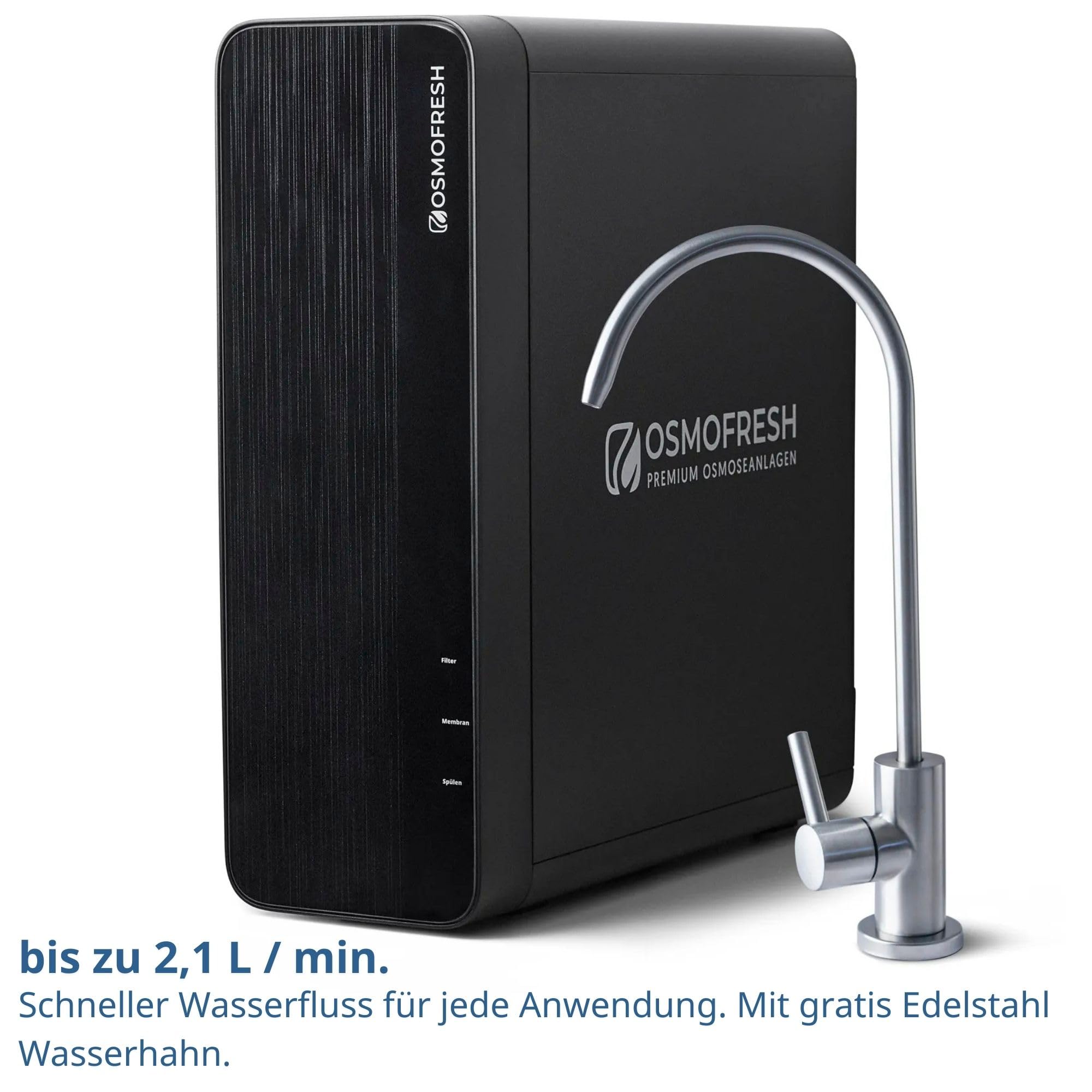 OsmoFresh Flow2 Untertisch-Osmoseanlage 7-fach Filtersystem DirectFlow 600 GPD