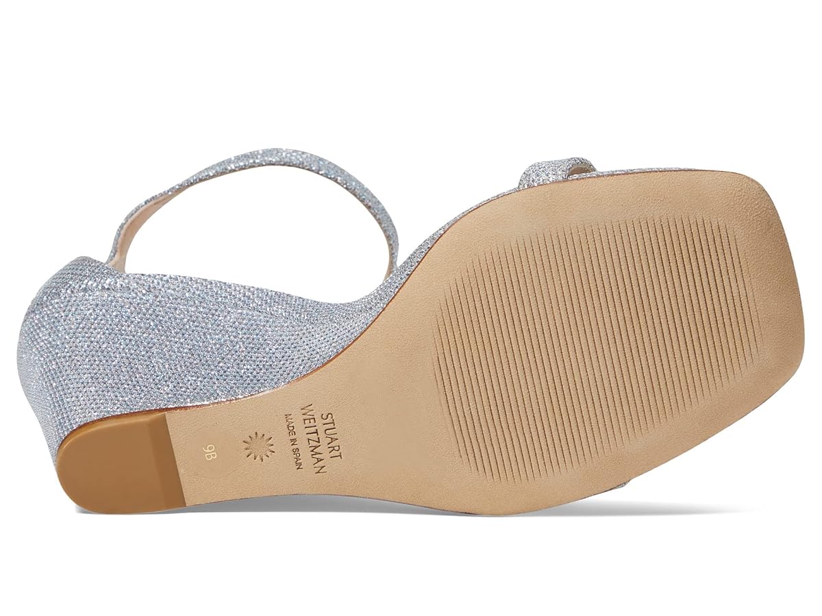 Amazon.com | Stuart Weitzman Nudistcurve 85 Wedge Silver 5 B