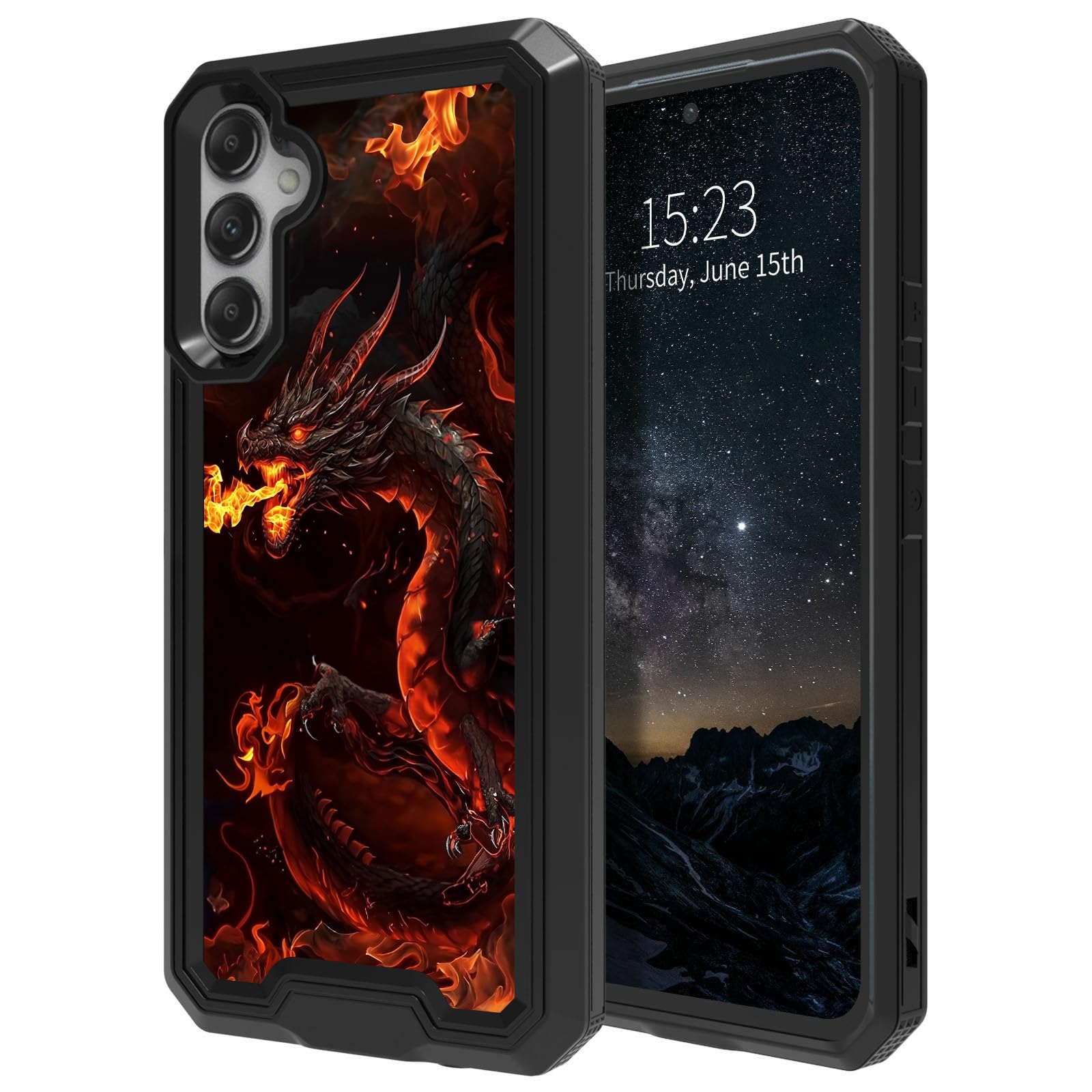 ACWDMKH for Samsung Galaxy S23 FE Case with Shockproof Tough Heavy Duty Rugged Protective Case Dual Layer Drop Proof Durable Cover for Samsung S23FE,