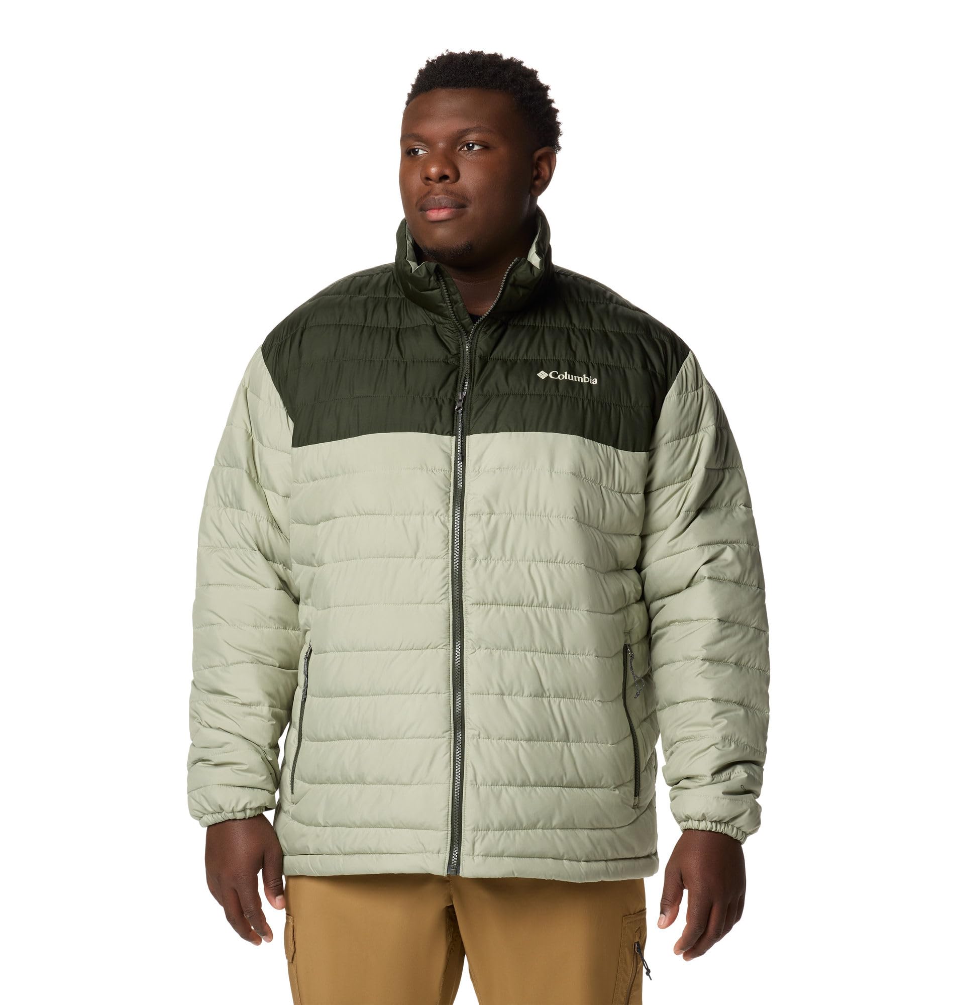 Columbia Men's Powder Lite II Jacket, Safari/Greenscape, Small view 5