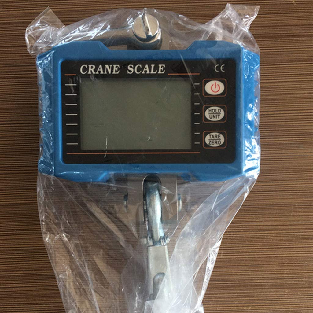 Gru digitale con bilancia a gancio, 1.000 kg/2. libbre, industriale, resistente, sospesa, telecomando, pesatura elettronica portatile, display a LED a 5 cifre,Bilance per gru