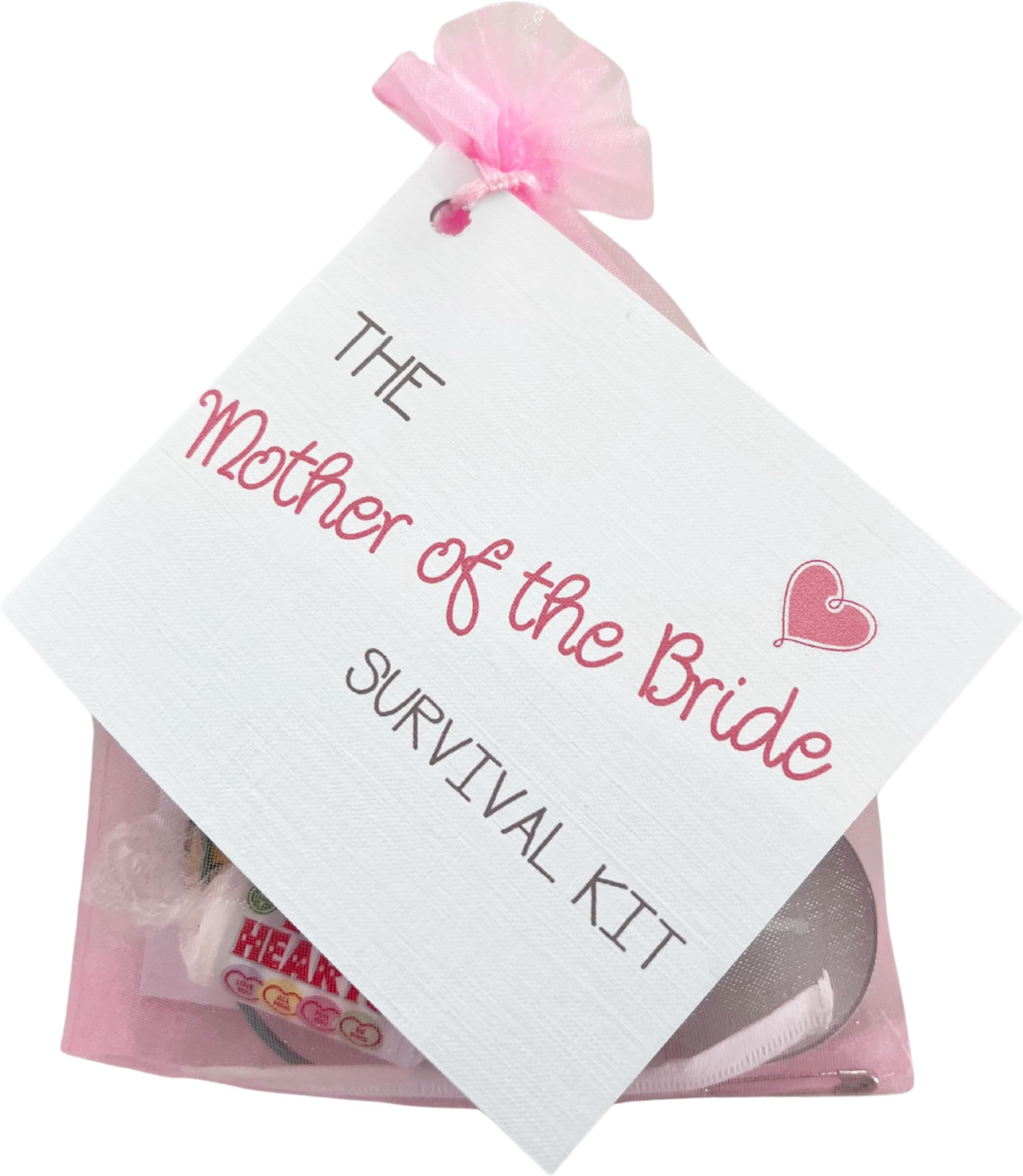 Mother of the Bride Survival Kit. Thank You gift & card keepsake. Novelty wedding gift