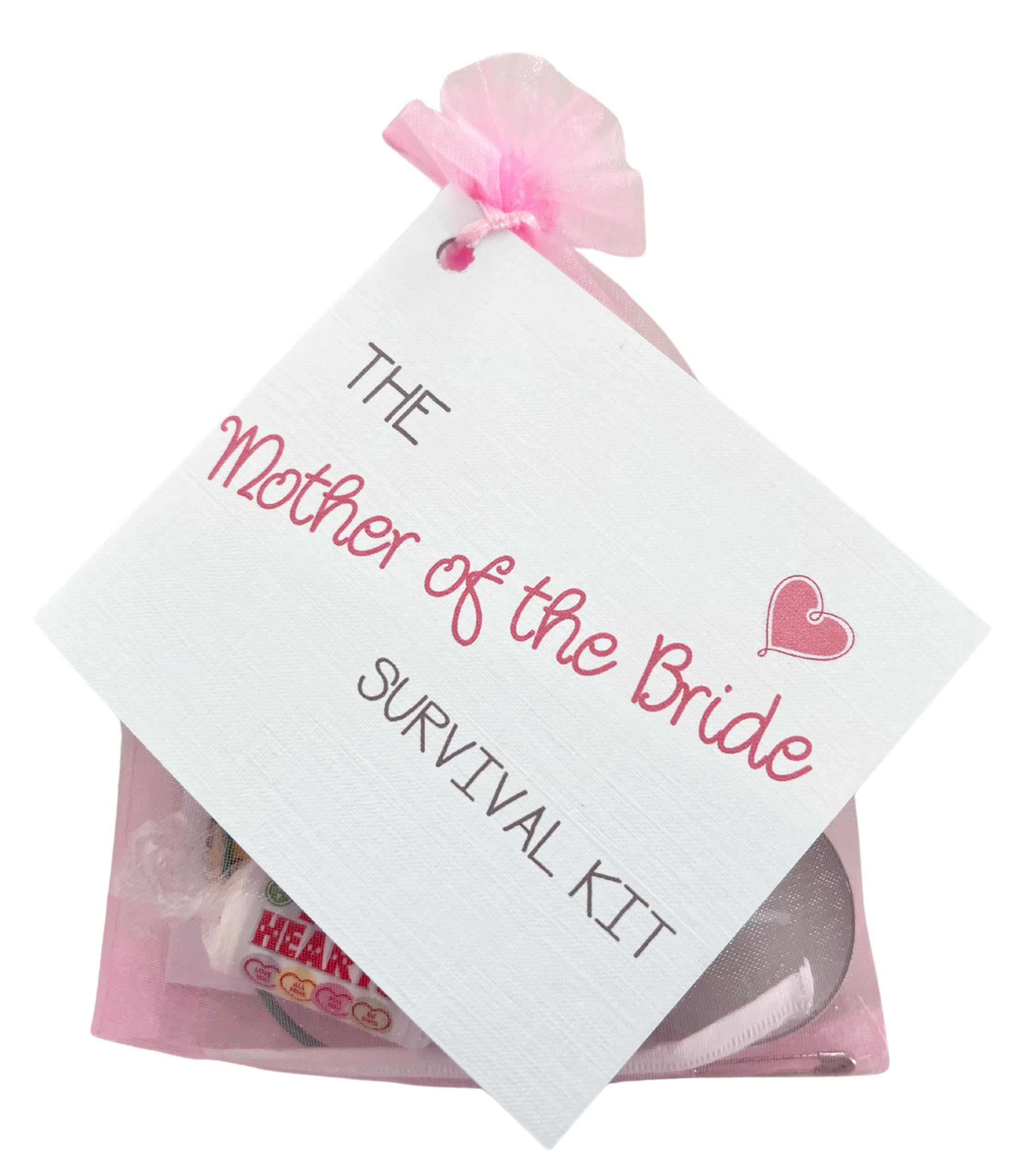 Mother of the Bride Survival Kit. Thank You gift & card keepsake. Novelty wedding gift