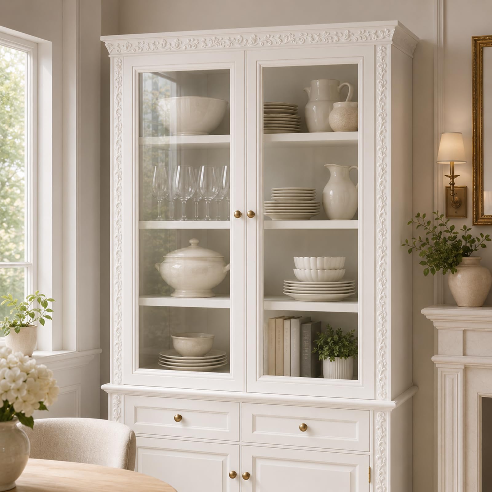 Cornici in Pvc Per Soffitto E Pareti Modanatura Flessibile Per Porte I,5m | modanature per pareti flessibile Cornici pvc Decorative Verniciabili Battiscopa per Quadri Porte Boiserie Specchi interna