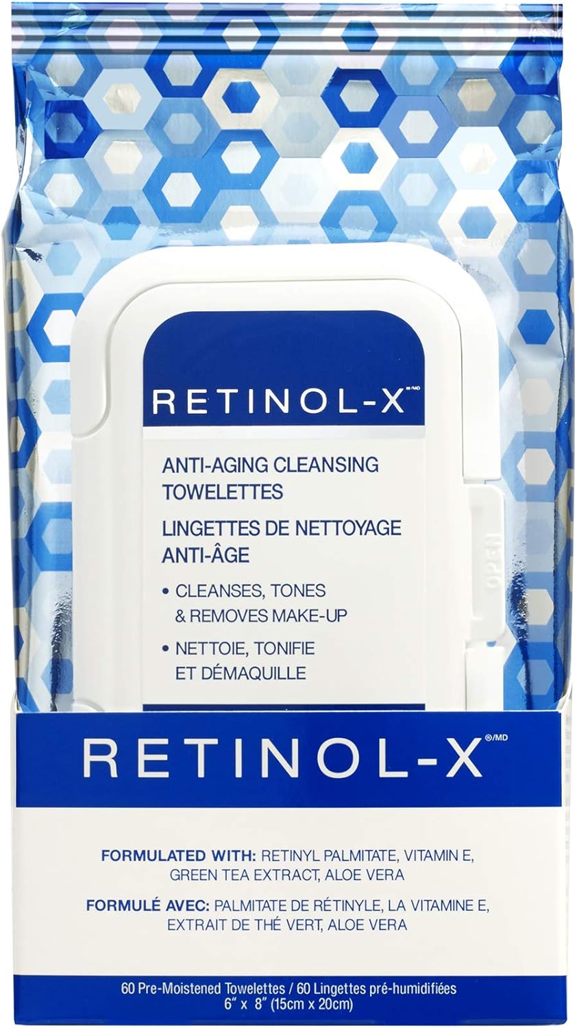RetinolX AntiAging Cleansing Towelettes 30 Count Amazon.co.uk Beauty