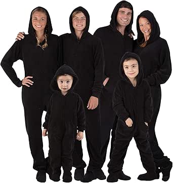 Footed Pajamas - Family Matching Hoodie Onesie | One Piece Boys, Girls, Men, Women Pjs and Pets Sweaters | Unisex