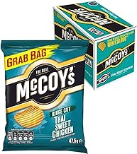 McCoy's Thai Sweet Chicken Crisps 47.5g Grab Bag, Case of 36