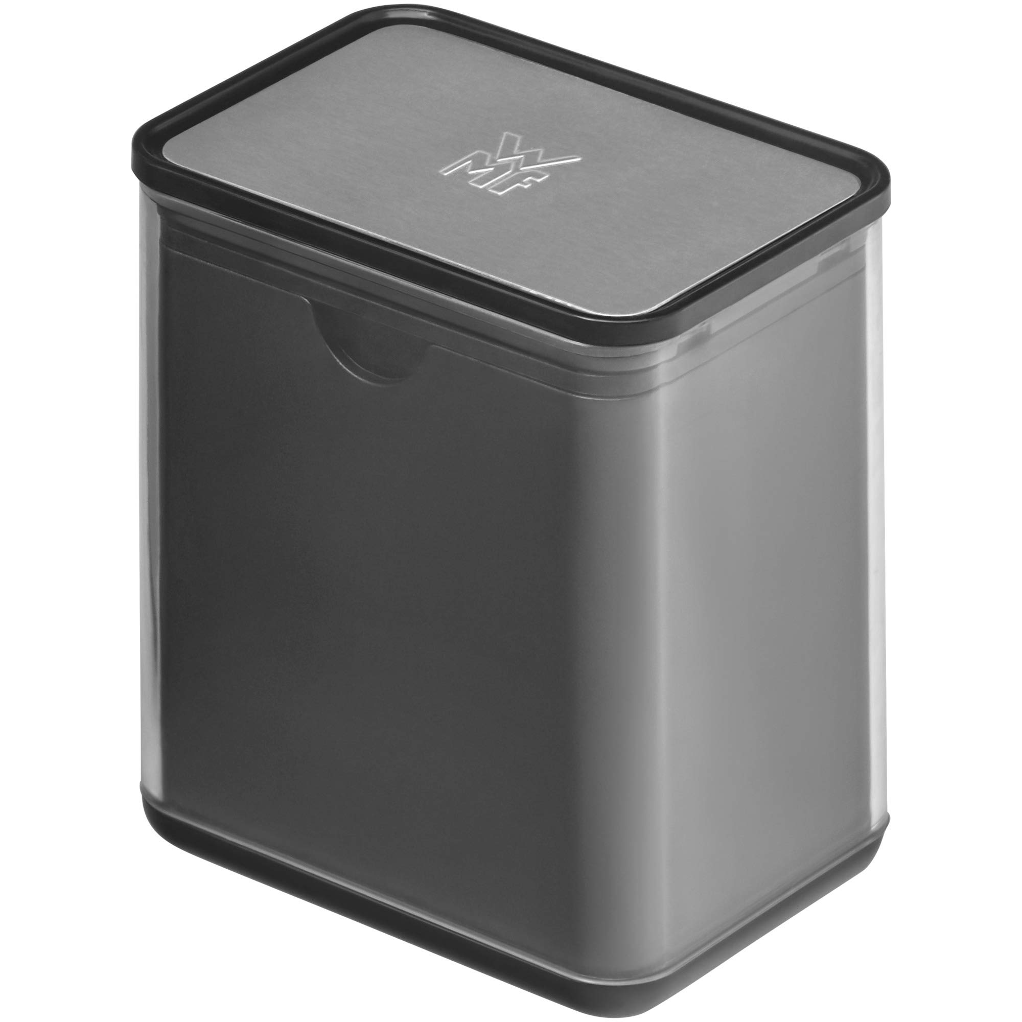 WMF Küchenminis mini frytkownica z tłuszczem/olejem, mini frytkownica z krajalnicą do ziemniaków, 1000 W, wyjmowany pojemnik na olej, na chrupiące frytki, stal nierdzewna matowa