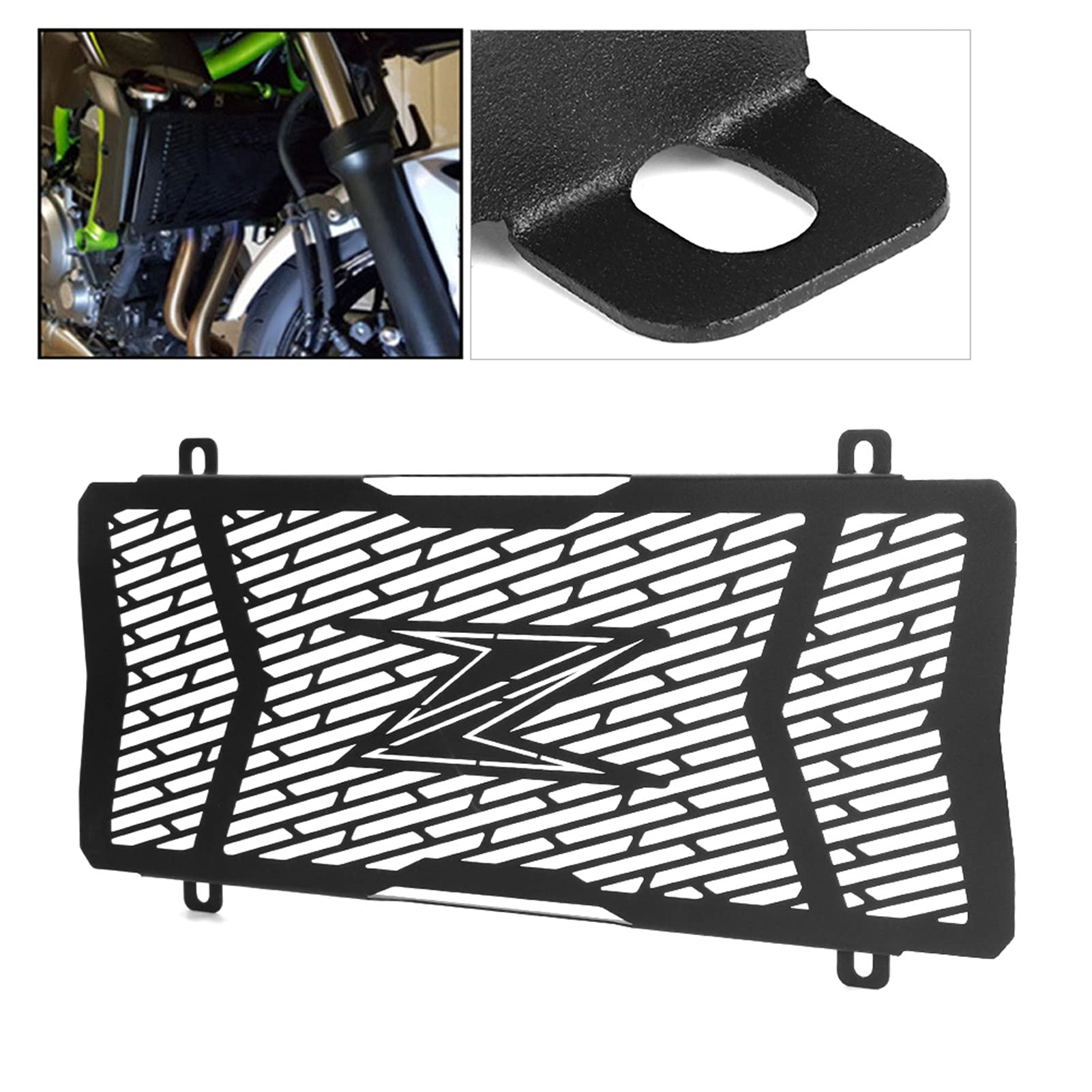Osłona Grilla Chłodnicy Osłona Stalowej Osłony Chłodnicy Wymiana Montażu Motocykla dla Z650 Z 650 Z-650 2017-2020 Osłona Przedniego i Tylnego światła