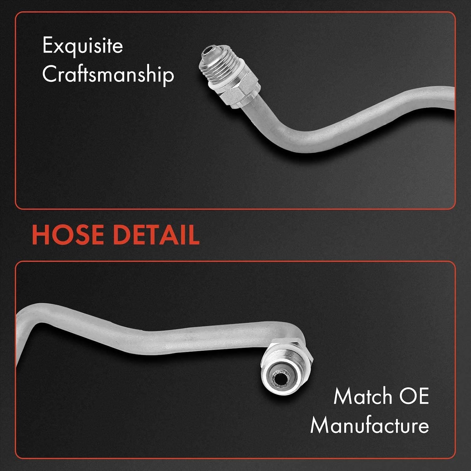 A-Premium Power Steering Hose Return Line Hose Assembly Compatible with Ford Explorer Mercury Mountaineer 1998-2001 V8 5.0L Gear To Cooler