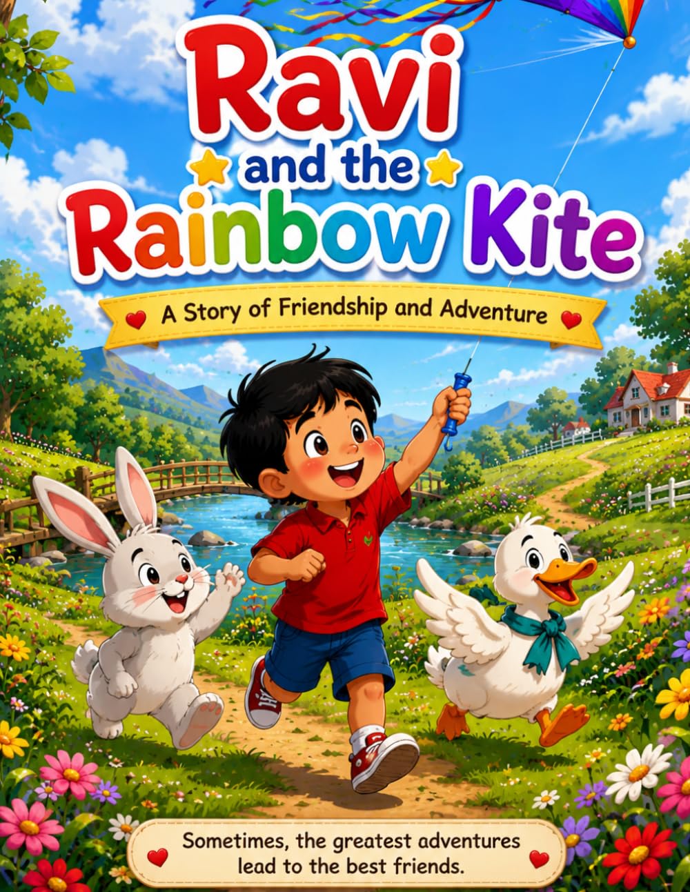 Ravi and the Rainbow Kite: A Story of Friendship and Adventure