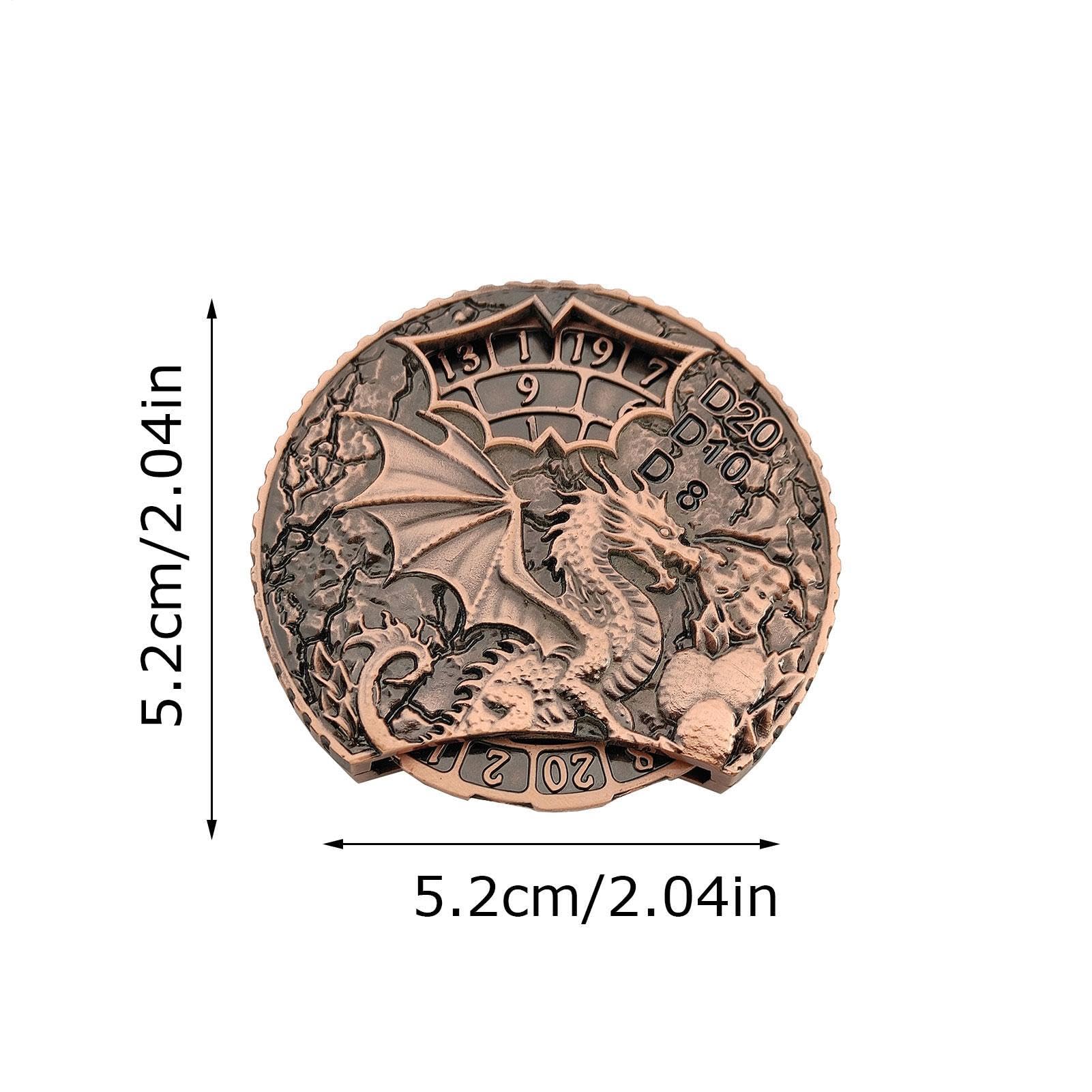 del drago, da di ruolo Fidget decorativi tutto in 1 | da tavolo di ruolo, fantastici per feste in metallo con spinner per adulti