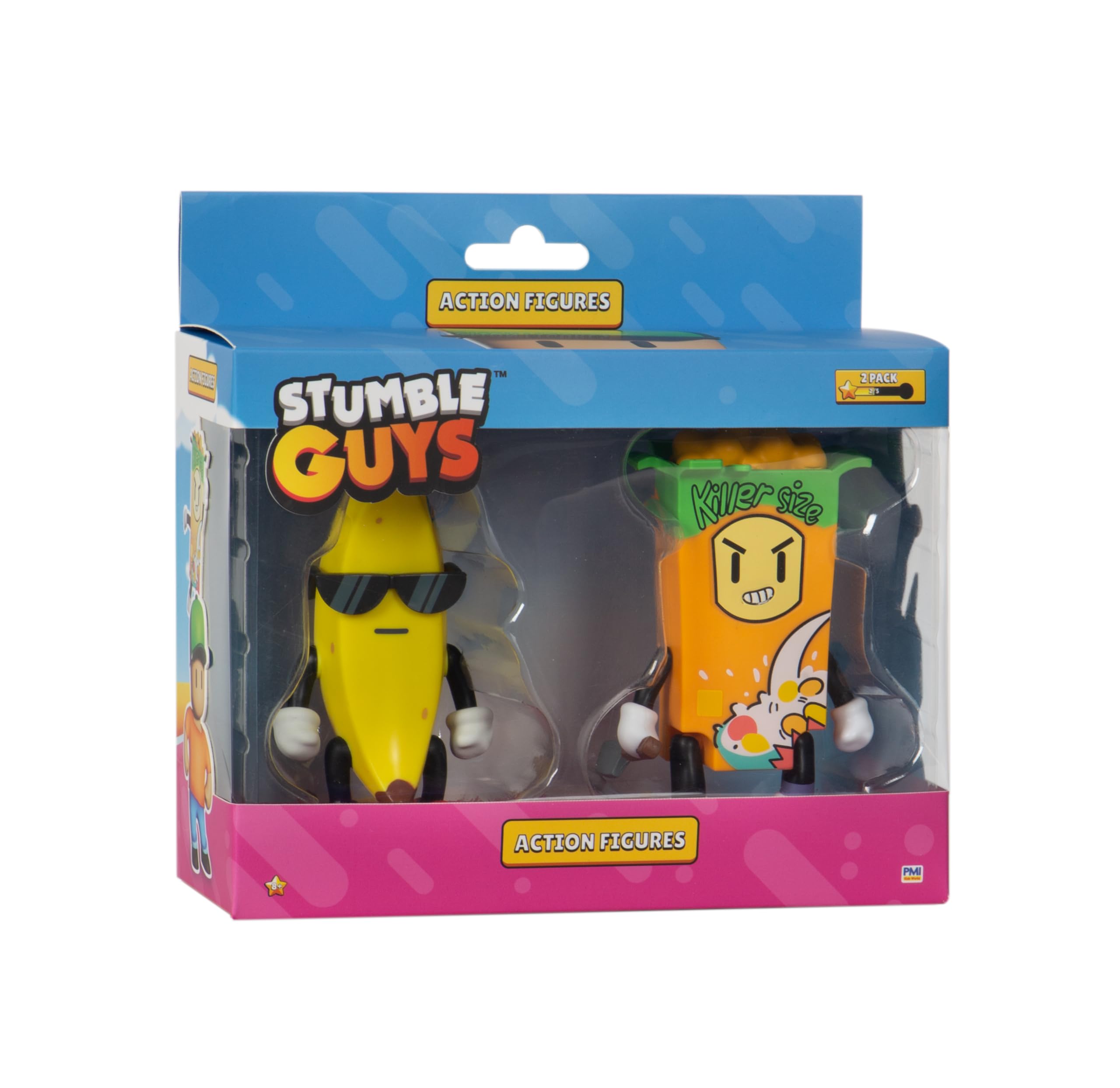 Rocco Giocattoli Stumble Guys Action Figures 2 Pack Ast B cm 11