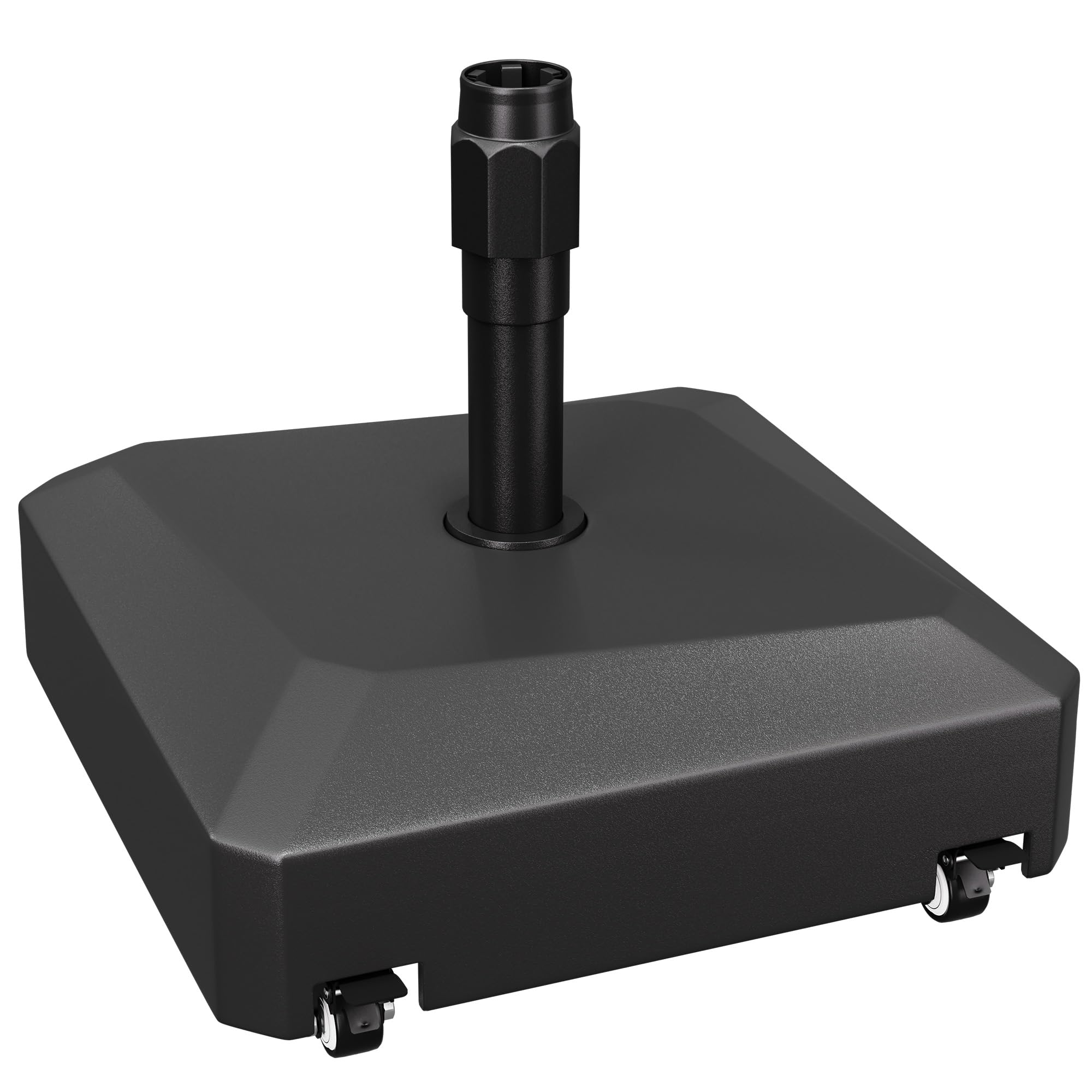 AreShark Wheeled Patio Umbrella Stand, Mobile Outdoor Umbrella Base