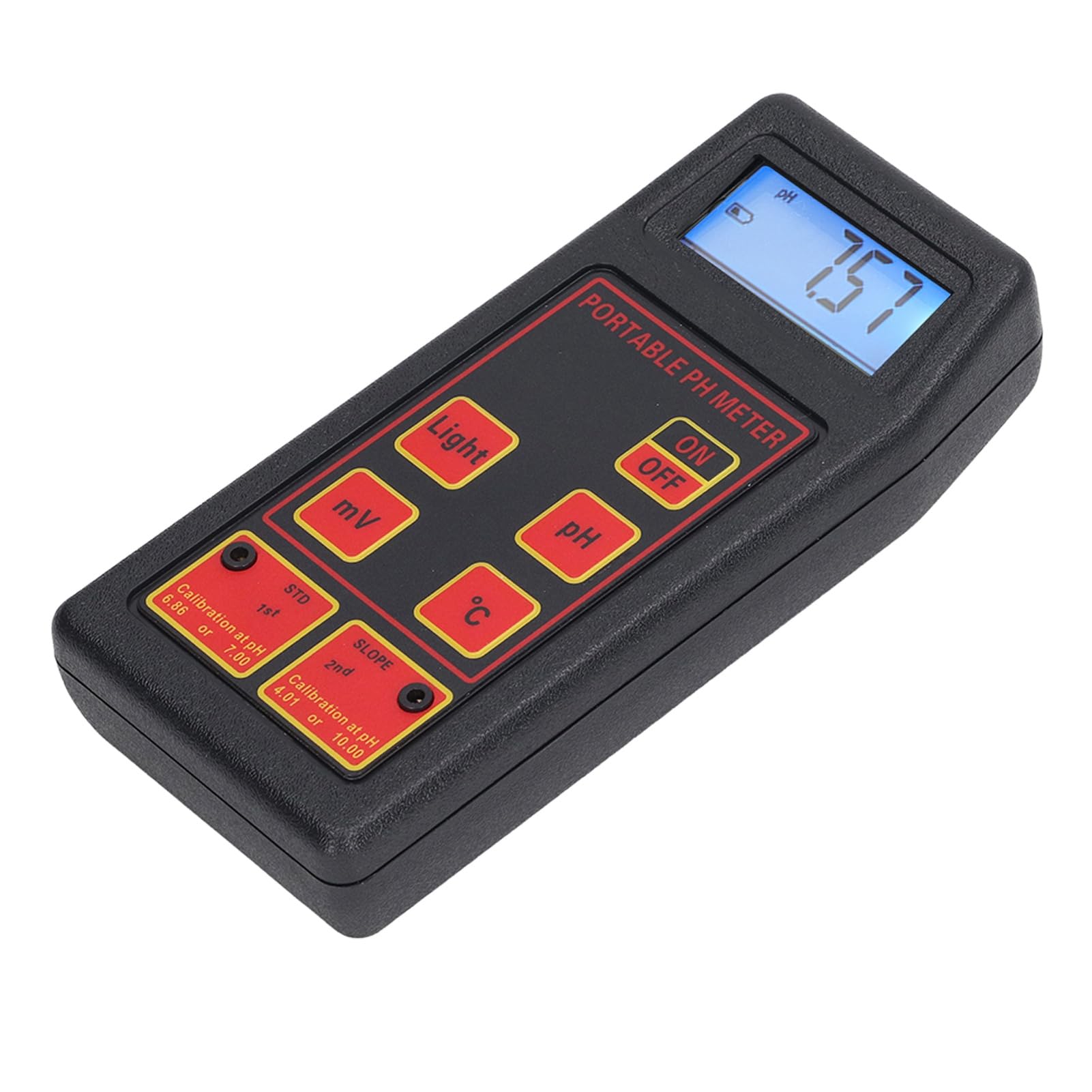 Aramox Probador de Agua, Medidor de PH ABS Medidor de Prueba de Calidad del Agua, 0,00 a 14,00 PH y 32 a 212 Fahrenheit, Pantalla de 4 Dígitos Calibración Automática para Piscina, Spa, Acuario,