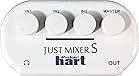 Maker hart Just Mixer S - 3 Channel 3.5mm Stereo Input/Output Mini Audio Mixer Battery/USB Powered Portable Pocket Audio Mixer