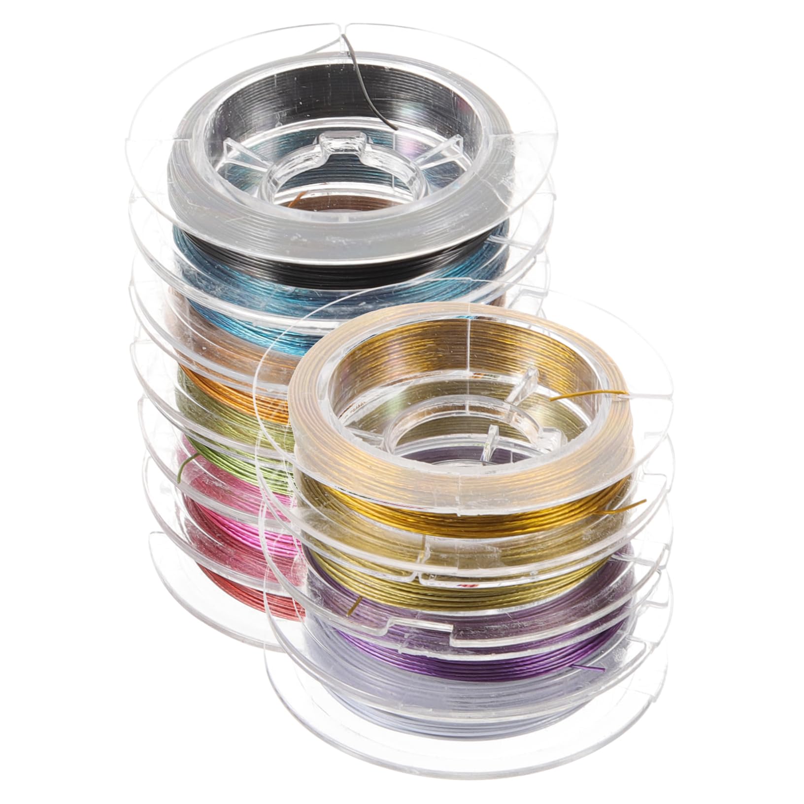 4 Set Filo di acciaio per perline filo di rame per copricapo di gioielli fatti a mano filo per scultura pieghevole filo di perline resistente all'usura kit hair charms hair jewelry