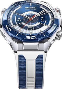 HUAWEI WATCH Ultimate 2 Akıllı Saat: GPS, Zirkonyum Bazlı Sıvı Metal Kasa, 150m Dalış Desteği, Sonar Tabanlı Su Altı İletişimi, Bluetooth Arama, Hassas Sağlık Takibi, Safir Cam, Uzun Pil Ömrü - Mavi