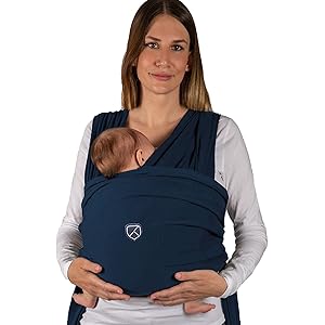 Je Porte Mon Bebe Echarpe De Portage Elastique Prune Et Gris Clair Amazon Fr Bebe Et Puericulture