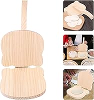 Vista 8 de Hemoton Prensa de carne para masa de pizza de salami, prensa de tortilla de madera, prensa para tortillas mexicanas caseras, roti, burritos, taco