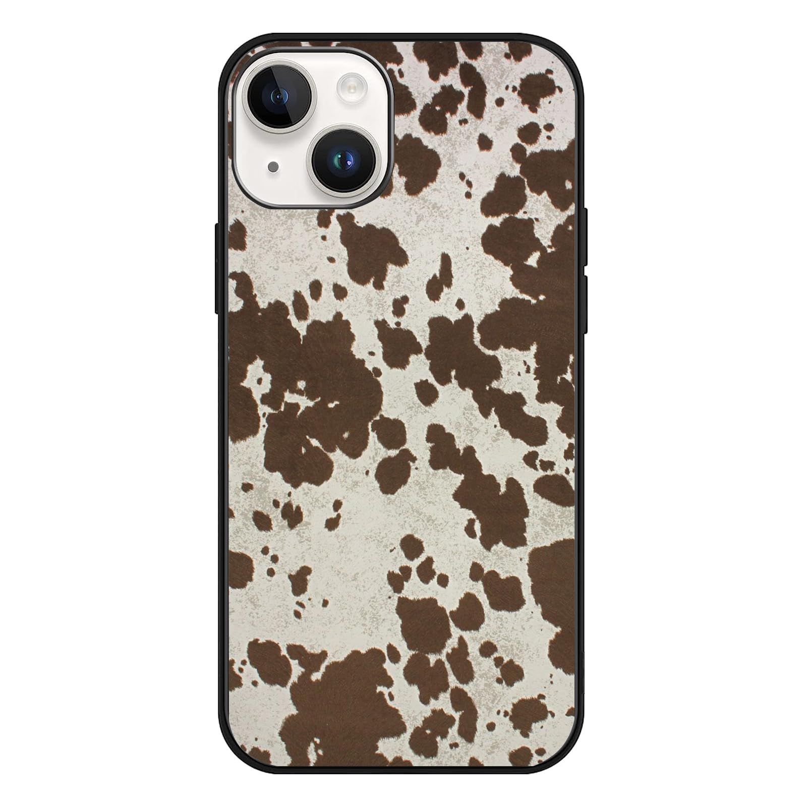 NINGPIYAYA Compatible with iPhone 15 Plus Case - Western Cowhide Print Women Cowgirl Cowboy Gifts Cool Moo Farm Animal Country Retro Phone Case Slim