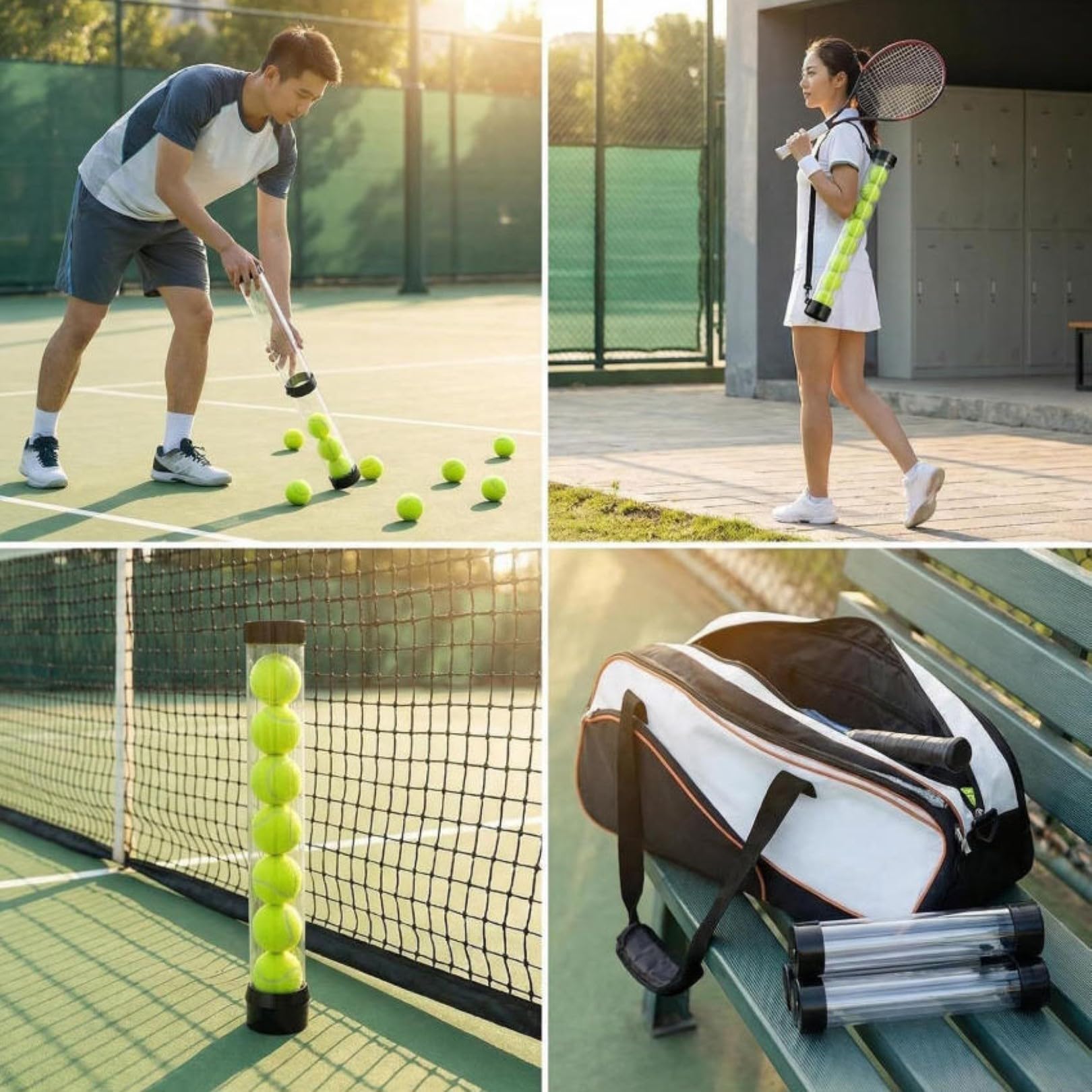 Elektrische tragbare Tennisballmaschine mit Fernbedienung, hält 18 Bälle, Typ-C-Aufladung, faltbares Design für Übung und Training