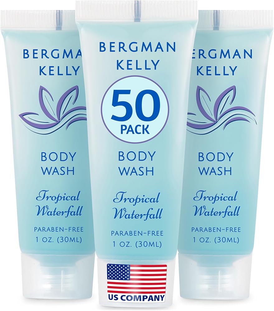 BERGMAN KELLY - Travel Size Body Wash - 1 fl oz, 50 PK, Tropical Waterfall — 사진 1