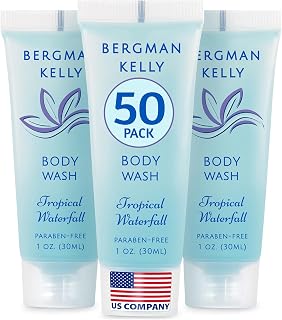 BERGMAN KELLY - Travel Size Body Wash - 1 fl oz, 50 PK, Tropical Waterfall