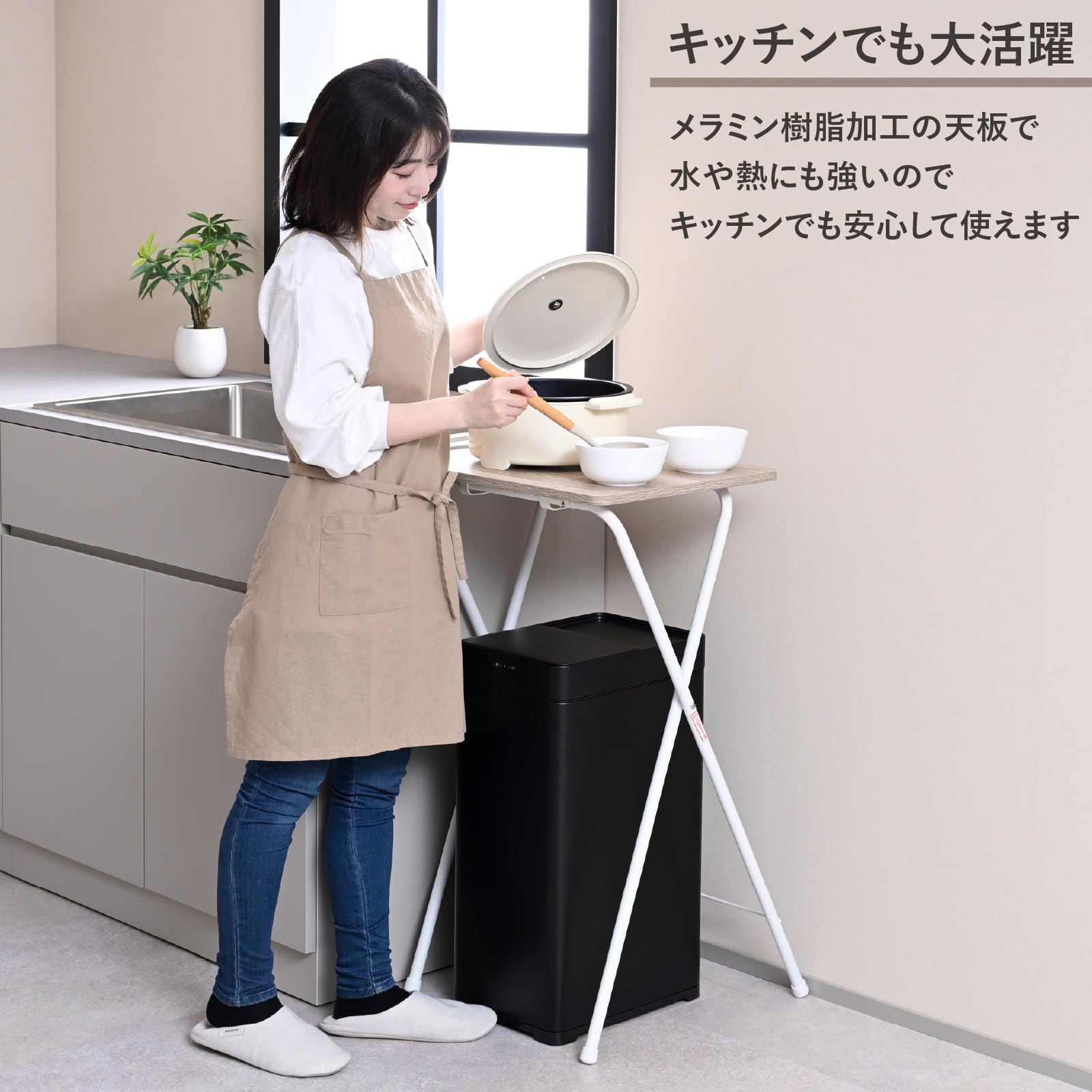Amazon.co.jp: 山善(YAMAZEN) テーブル ミニ 折りたたみ式 サイド