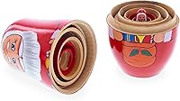 Vista 3 de BestPysanky Juego de 6 muñecas anidables de madera de Papá Noel de 5.5 pulgadas