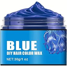 Washable Hair Color Wax for Men & Women Temporary Styling Cream, 1pc Blue One Size
