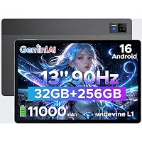 DOOGEETab U13 Android 16 Tablet 13 Pollici, 32GB RAM+256GB ROM (2TB TF)