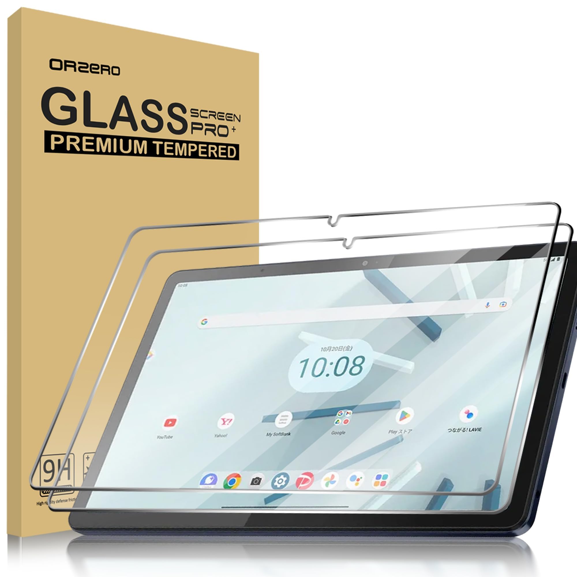 Newzerol【2枚】Lenovo TAB7 5G softbank/Lenovo Tab M10a 5G用ガラスフィルム 強化ガラス 旭硝子素材 超薄型 硬度9H 高透過率 気泡防止