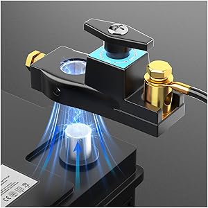 Battery Disconnect Switch, Heavy Duty Battery Shut Off Switch, General High Current Master Battery Power Cut Isolator Kill Switch, Battery Kill Switch for Car, RV and Boat (1)