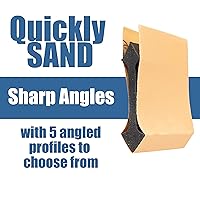 Vista 2 de Fulton 21 Profile Contour Sanding Grips, Wood Sanding Detailer for Convex, Concave & Angles, Crevice Sanding Tool for Corners, Molding, Models