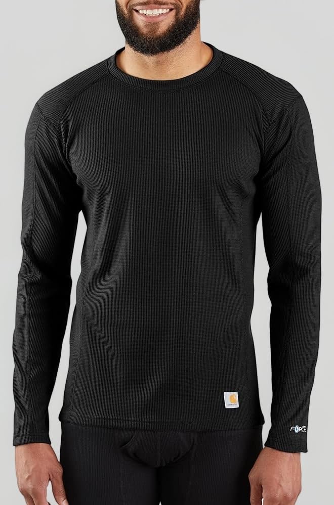 Carhartt Men's MBL113 Base Force Midweight Base Layer Classic Crew
