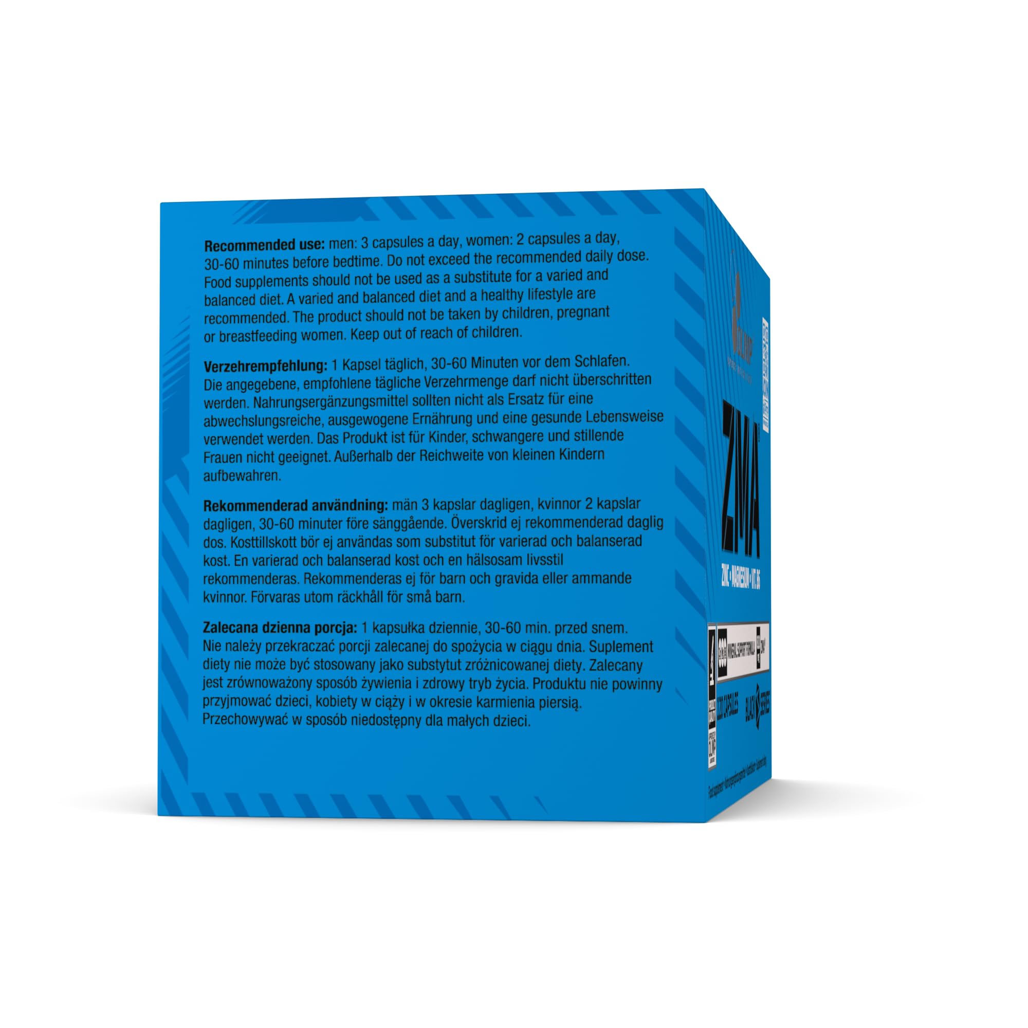 Olimp ZMA - 120 Kapseln - Enthält 10mg Zink, 150g Magnesium und 3,5mg Vitamin B6