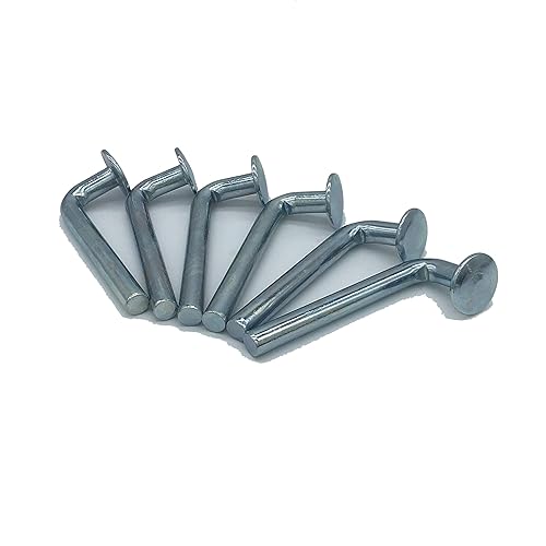 Miniatura 7 de Perno de seguridad para estante de paleta, pasador de caída universal, sombrero redondo  0.750 (0.750 in), ancho  0.300 (0.300 in), altura